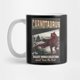 Carnotaurus Retro Art - The Biggest World Collection / Giant From The Past Mug